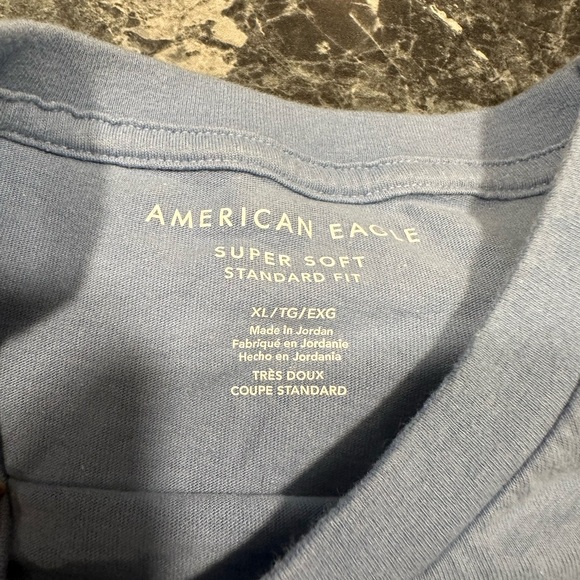 American Eagle men’s extra large T-shirts… One light blue one gray= one price - Picture 11 of 12